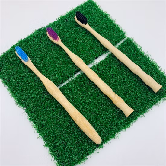 Escovas de dentes de bambu com cerdas macias sem BPA para cuidados pessoais