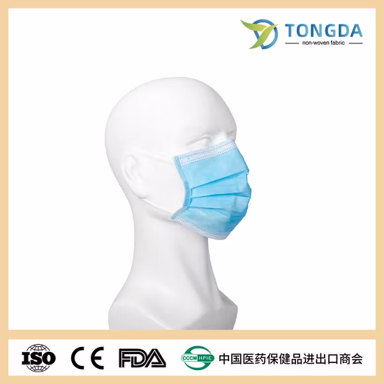 Máscara facial protetora na indústria médica, alimentícia e de beleza